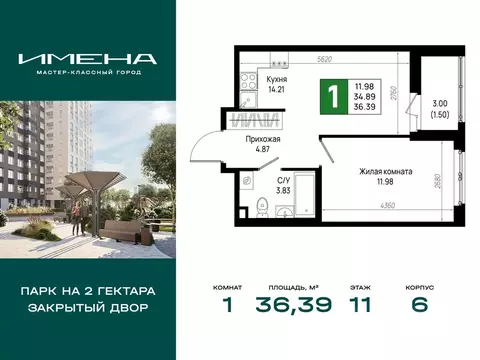 1-к кв. Ленинградская область, Всеволожский район, Свердловское ...