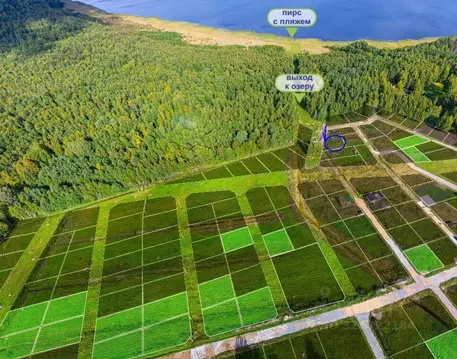 Участок в Ленинградская область, Приозерский район, Красноозерное ...