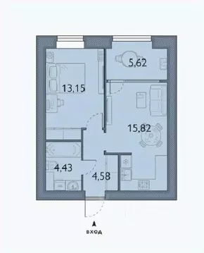 1-к кв. Брянская область, Брянский район, пос. Мичуринский, ...