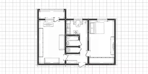 2-к кв. Владимирская область, Муром Ленинградская ул., 32/2 (45.1 м)