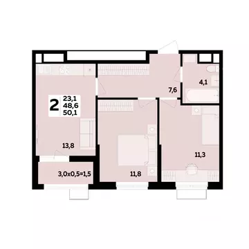 2-к кв. Адыгея, Тахтамукайский район, Старобжегокайское с/пос, Новая ...