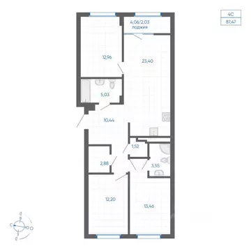 3-к кв. Челябинская область, Челябинский городской округ, пос. ...