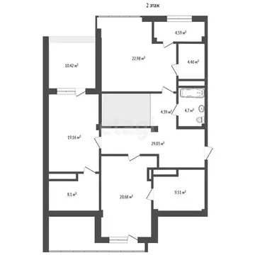 4-комнатная квартира: Нальчик, улица Героя России Т.М. Тамазова, 3 ...