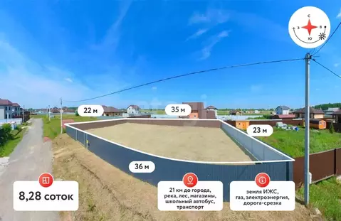 Участок в Тюменская область, Тюменский муниципальный округ, д. Ушакова ...