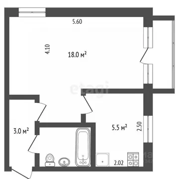 1-к кв. Архангельская область, Новодвинск ул. Советов, 9 (29.7 м)