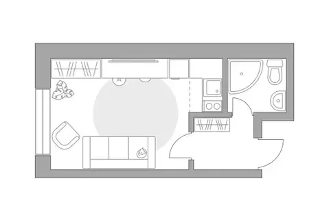 Квартира-студия: Балашиха, улица Яганова, 7 (23.52 м)