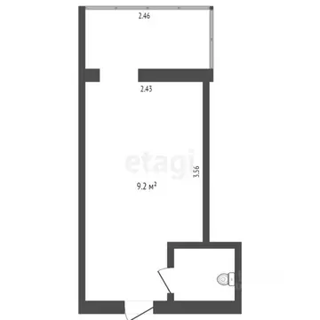 1-к кв. Тюменская область, Тюмень Олимпийская ул., 12а (12.6 м)