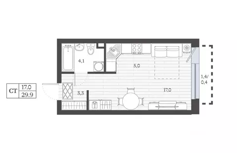 Студия Дагестан, Дербент ул. Сальмана (29.9 м)