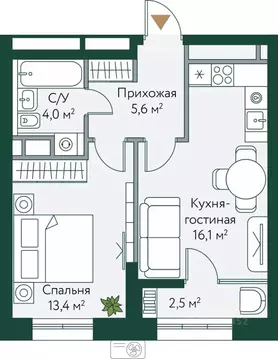 1-к кв. Волгоградская область, Волгоград Новосибирская ул., 74с1 ...