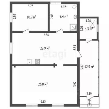 Дом в Забайкальский край, Читинский район, с. Домна Кооперативная ул., ...