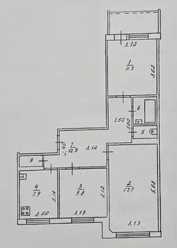 3-к кв. Кировская область, Киров ул. Маршала И.С. Конева, 13 (64.6 м)