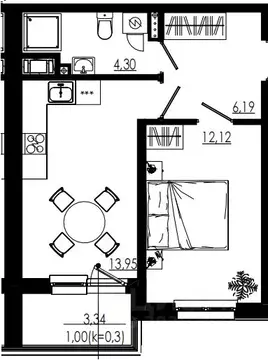 1-к кв. Ленинградская область, Тосненский район, Форносовское ...