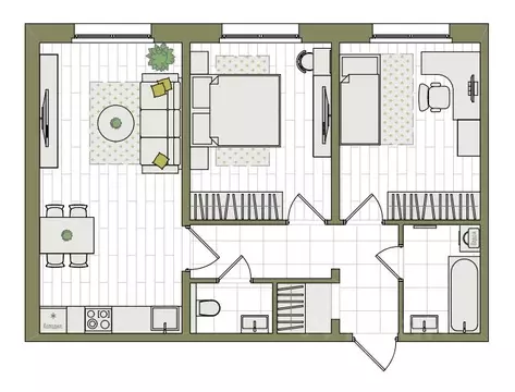 3-к кв. Кировская область, Киров ул. Чистопрудненская, 13А (59.6 м)
