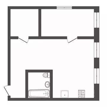 2-к кв. Тульская область, Тула ул. Луначарского, 174 (42.0 м)