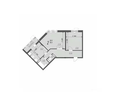 2-к кв. Краснодарский край, Анапа ул. Крылова, 13к1 (61.6 м)