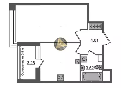 1-комнатная квартира: Санкт-Петербург, 1-й Предпортовый проезд, 1 ...