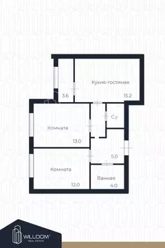 2-комнатная квартира: Екатеринбург, улица Пехотинцев, 1В (57.5 м)