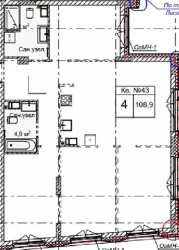 4-к кв. Нижегородская область, Нижний Новгород Огни Започаинья жилой ...