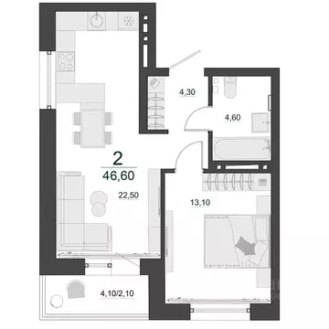 2-к кв. Красноярский край, Красноярск Нанжуль-Солнечный мкр, Фестиваль ...