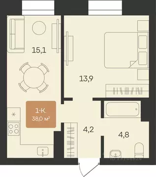 1-к кв. Ямало-Ненецкий АО, Новый Уренгой Созидателей мкр, Атмосфера. ...