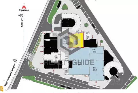 Торговая площадь в Москва Алтуфьевское ш., 35к1 (154 м)
