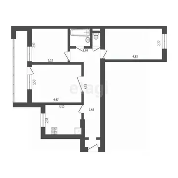 3-к кв. Марий Эл, Йошкар-Ола ул. Йывана Кырли, 46 (61.2 м)