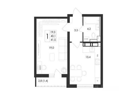 1-к кв. Воронежская область, Воронеж Первое Мая мкр, Май жилой ...