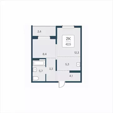 2-к кв. Новосибирская область, Новосибирск ул. Сибиряков-Гвардейцев, ...