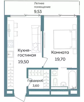 2-к кв. Крым, Саки ул. Морская (52.33 м)