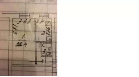 Квартира, 1 комната, 36.6 м