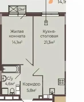 1-к кв. Нижегородская область, Нижний Новгород Соцгород жилрайон, 1-й ...