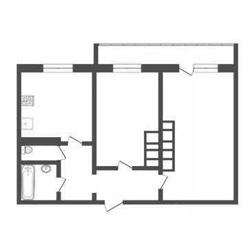 2-к кв. Тверская область, Тверь бул. Гусева, 31 (47.2 м)