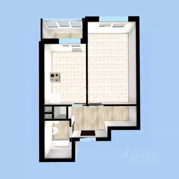 1-к кв. Башкортостан, Уфа ул. Героя Курбангалеева, 5 (36.4 м)