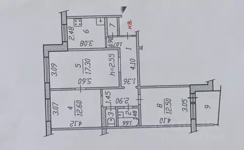 3-к кв. Чувашия, Чебоксары просп. И.Я. Яковлева, 10 (71.0 м)