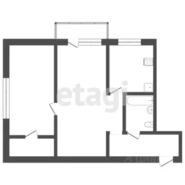 2-к кв. Ростовская область, Ростов-на-Дону просп. Шолохова, 298 (43.0 ...