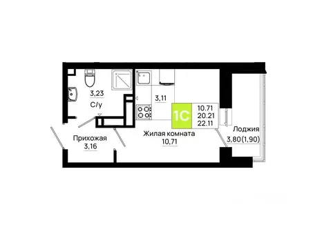 Студия Ростовская область, Ростов-на-Дону Нефтекачка кв-л, Октябрь ...