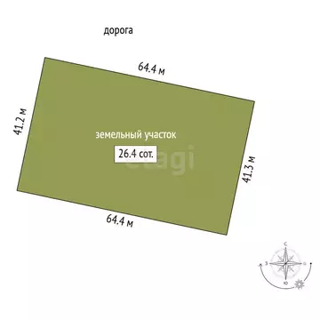 Участок в деревня Владимировка, Алексеевская улица (26 м)