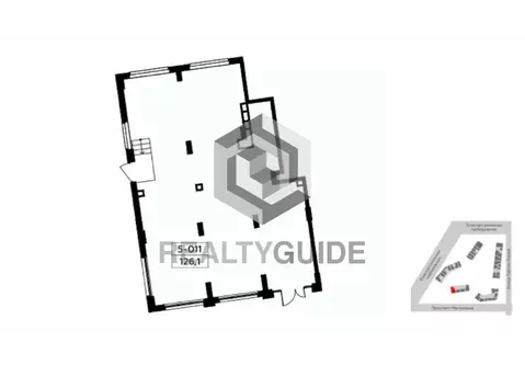 Помещение свободного назначения в Москва просп. Магеллана, 4 (126 м)