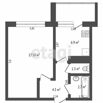 1-комнатная квартира: Тверь, улица Артюхиной, 15А (35 м)