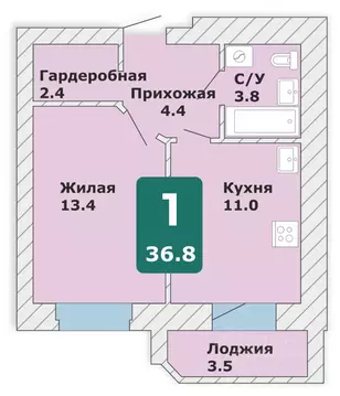 1-к кв. Чувашия, Чебоксары Новый Город мкр, Время жить жилой комплекс ...