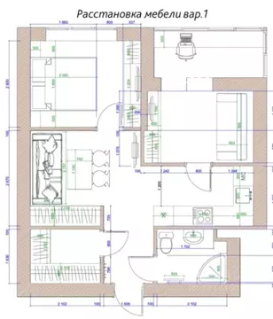 2-к кв. Московская область, Балашиха ул. Ситникова, 8 (45.0 м)