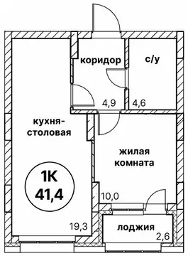 1-комнатная квартира: Нижний Новгород, жилой район Мещерское Озеро, ...