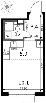 Студия Московская область, Химки Клязьма-Старбеево мкр, Международный ...