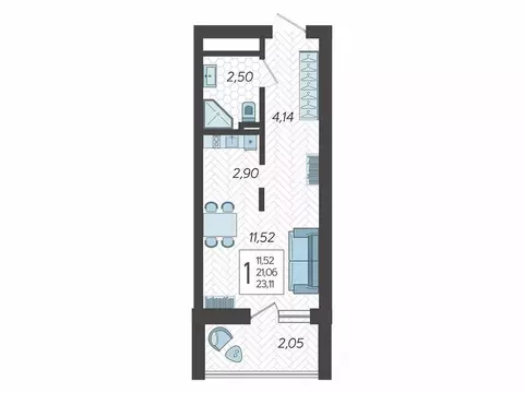 Квартира-студия: Сочи, микрорайон Бытха, Ясногорская улица, 16/2 к12 ...
