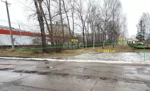 Участок в Архангельская область, Вычегодский рп ул. Ленина, 17 (15.8 ...