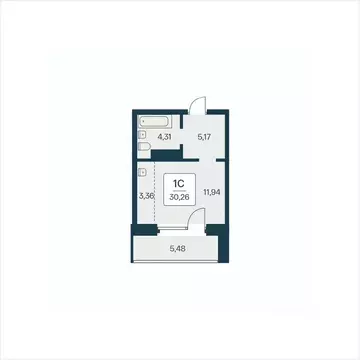 Студия Новосибирская область, Новосибирск Сакура Парк жилой комплекс ...