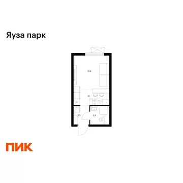 Квартира-студия: Мытищи, улица Колонцова, 2Вк2 (20.7 м)