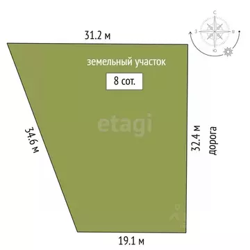 Участок в Крым, Сакский район, Молочненское с/пос, с. Витино ул. ...