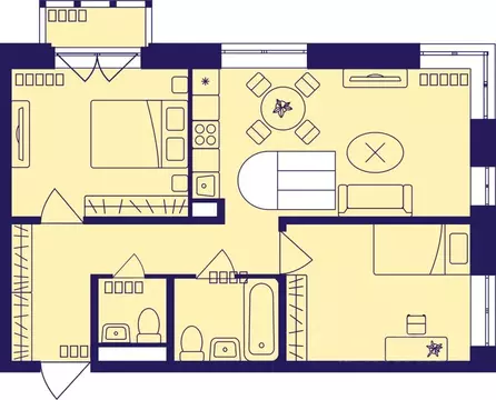 3-к кв. Московская область, Балашиха Железнодорожный мкр, Центр-2 мкр, ...