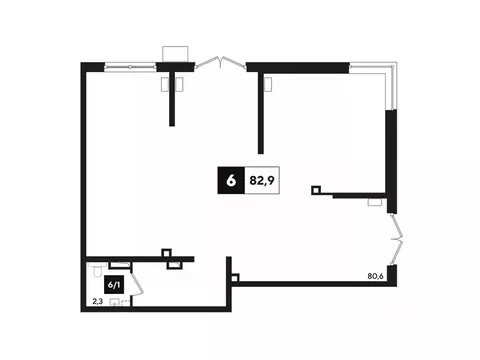 Офис в Краснодарский край, Краснодар ул. Анны Ахматовой, 6/1 (85 м)